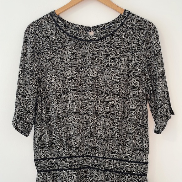 Maison Scotch & Soda Jolie Vagabonde Star Dress Dropped Waist Size 2 Coquette - Picture 2 of 10